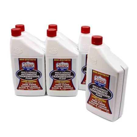 Lucas Oil 10418 Multi-Vehicle Transmission Fluid ATF Conventional 1 qt., PK6 LUC10418-6